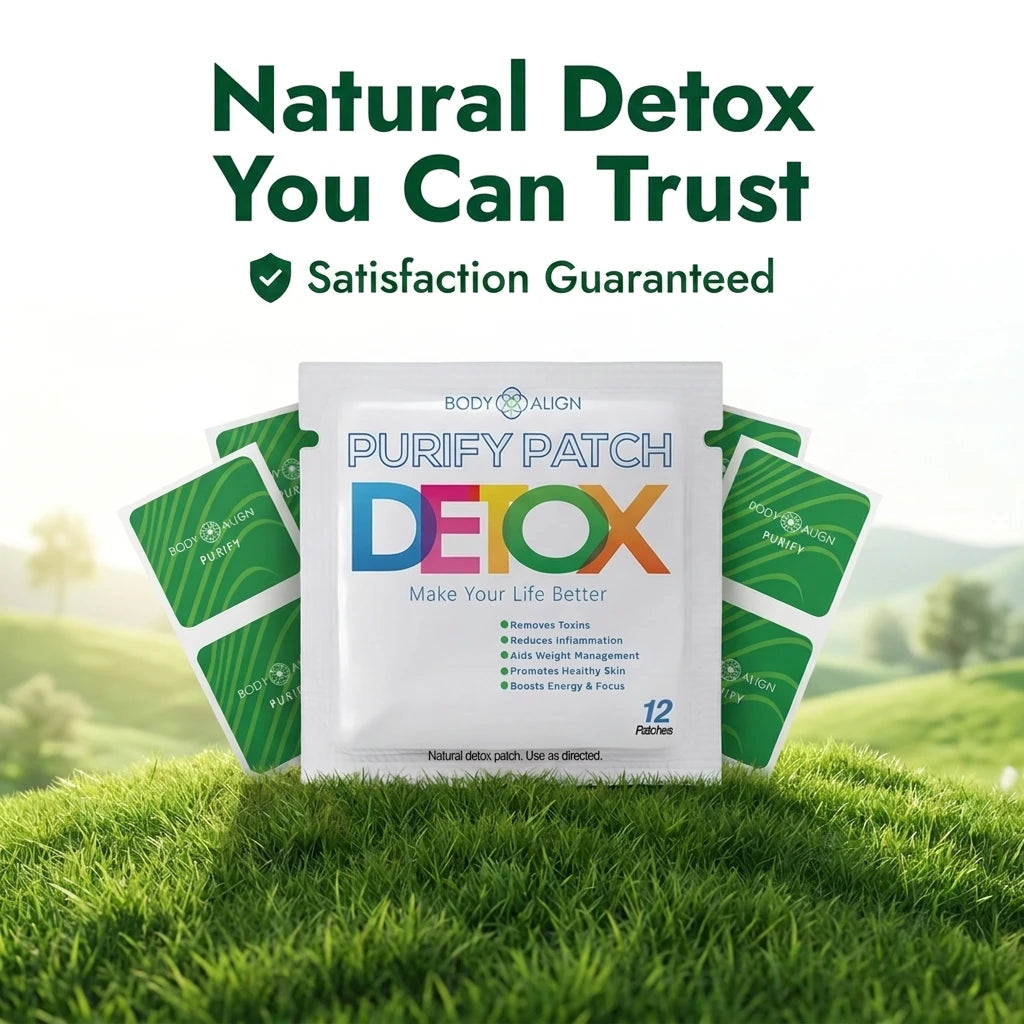 Body Align Purify Patch natural detox patch front and back