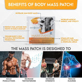 Mass Patches Natural Testosterone Patch benefits for lean body mass, muscle energy, and vitality enhancement.