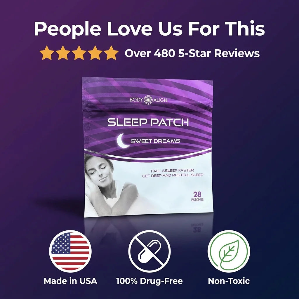 Drug-free sleep patches for deeper sleep