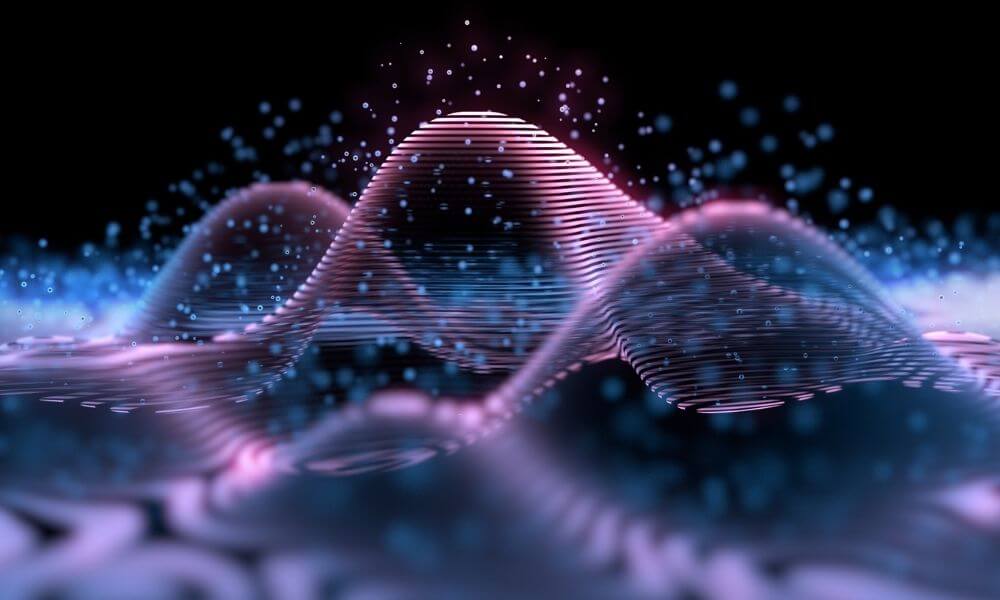 Abstract representation of bio frequencies emphasizing balanced signals for health and wellness.