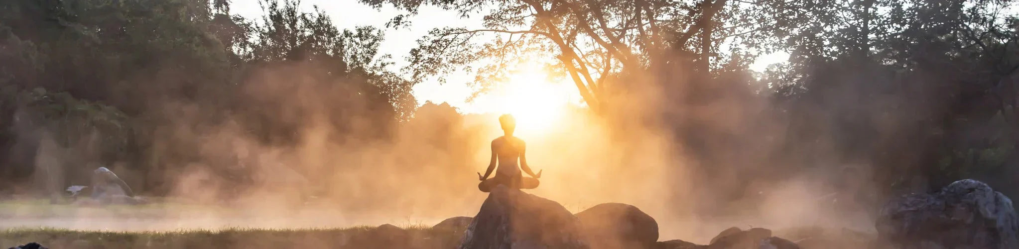 Person meditating at sunrise highlighting morning meditation benefits in a serene natural setting.