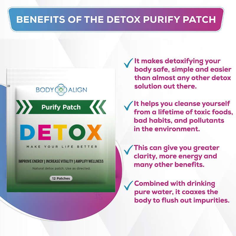 Natural Detox Patch benefits for easy detoxification and cleansing from toxins and pollutants.