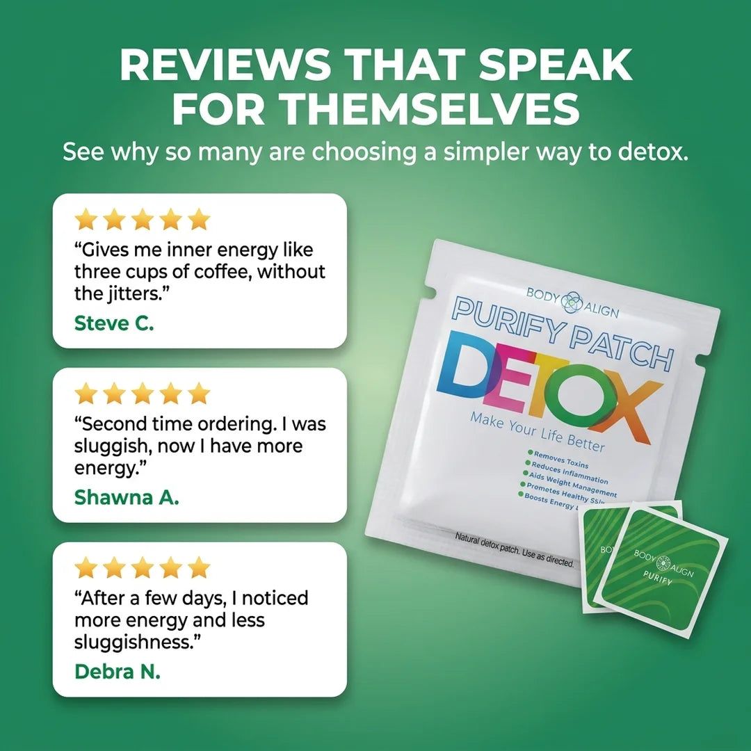 Body Align Purify Patch verified five star customer reviews