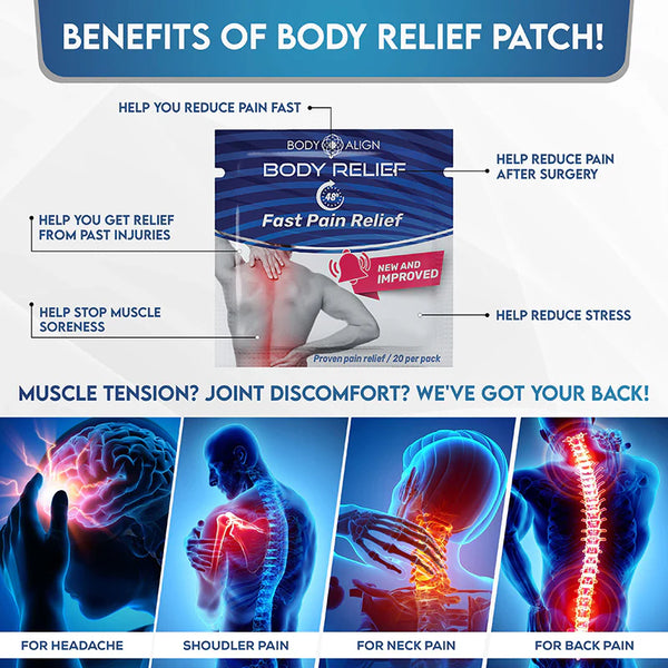 Body Relief Patch 12 Pack Bundle