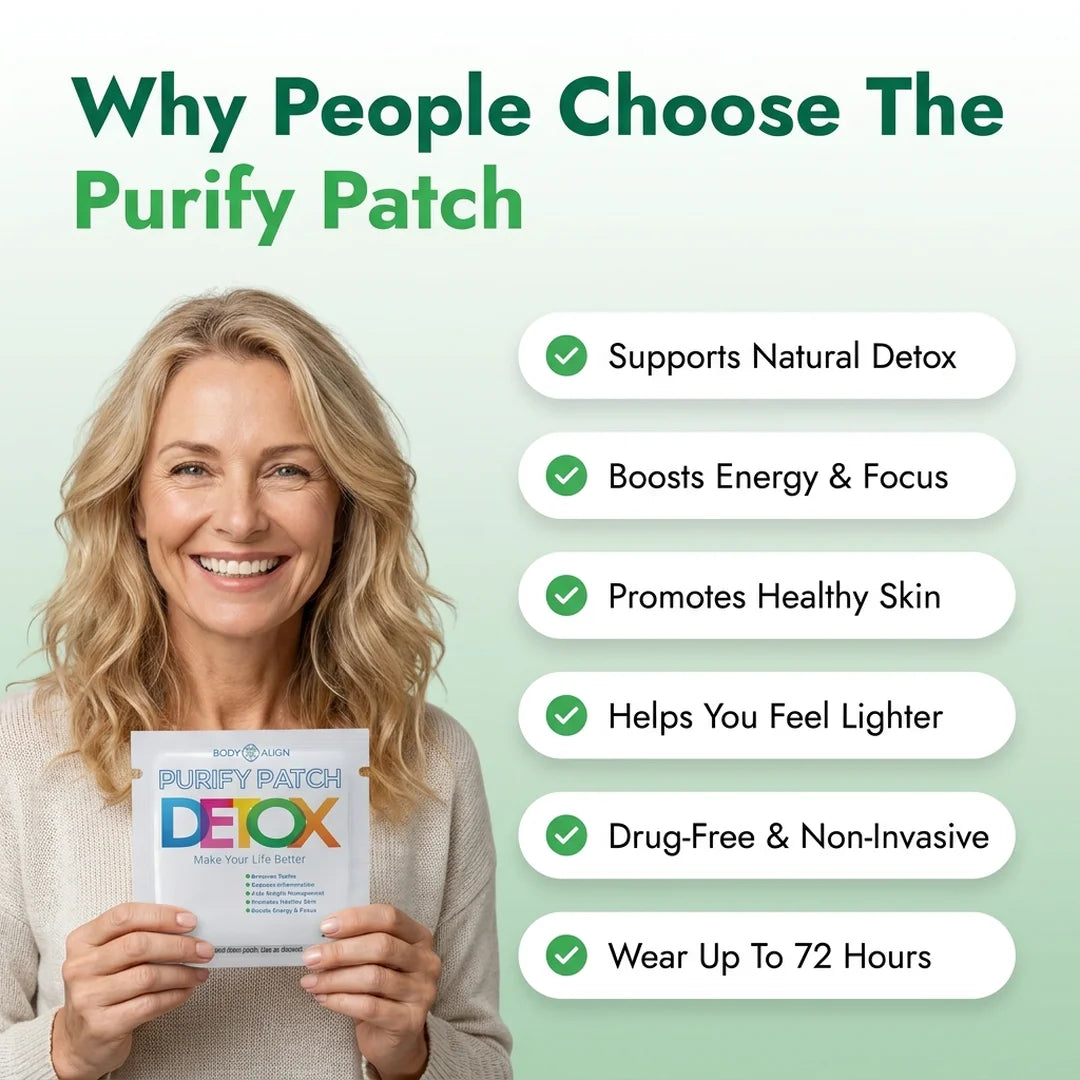 Purify Patch detox benefits including more energy, focus, and feeling lighter